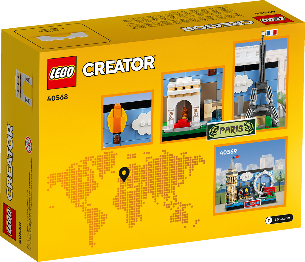 LEGO Creator Paris Postcard 3D Buildable Model Eiffel Tower Display Set 40568-Bricking Lebanon