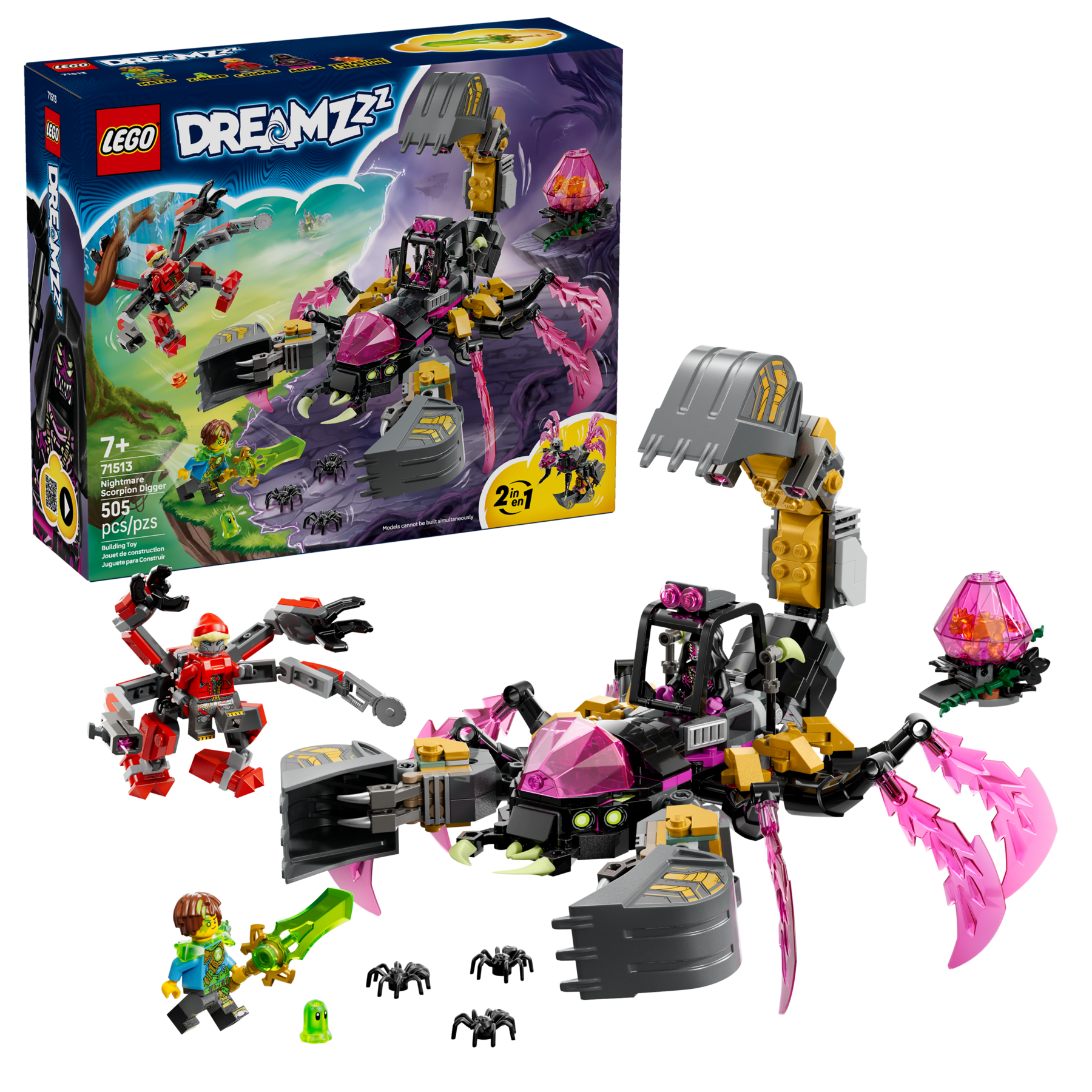 LEGO DREAMZzz Nightmare Scorpion Digger 71513 Rebuildable Building Toy Set-Lego / Dreamzzz-Bricking Lebanon
