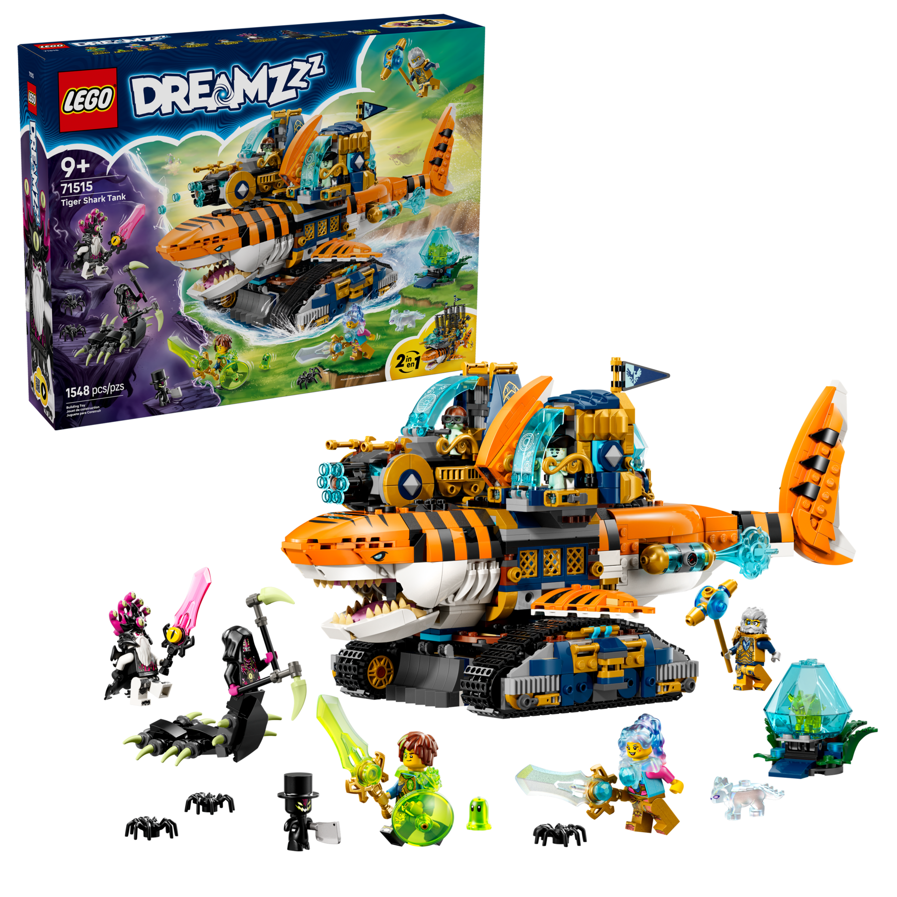 LEGO DREAMZzz Tiger Shark Tank 71515 2-in-1 Transforming Building Toy-Lego / Dreamzzz-Bricking Lebanon
