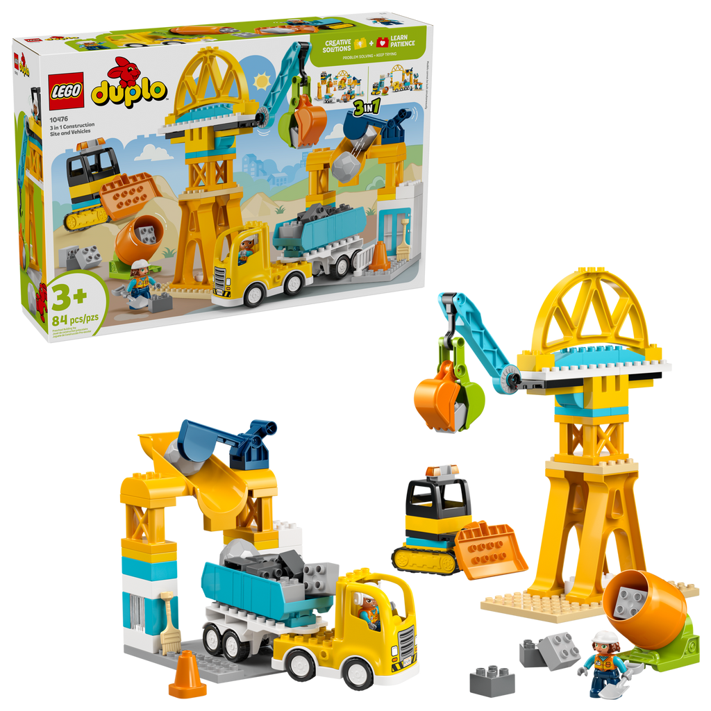 LEGO DUPLO 3-in-1 Construction Site and Vehicles Toy 10476-Lego / Duplo-Bricking Lebanon