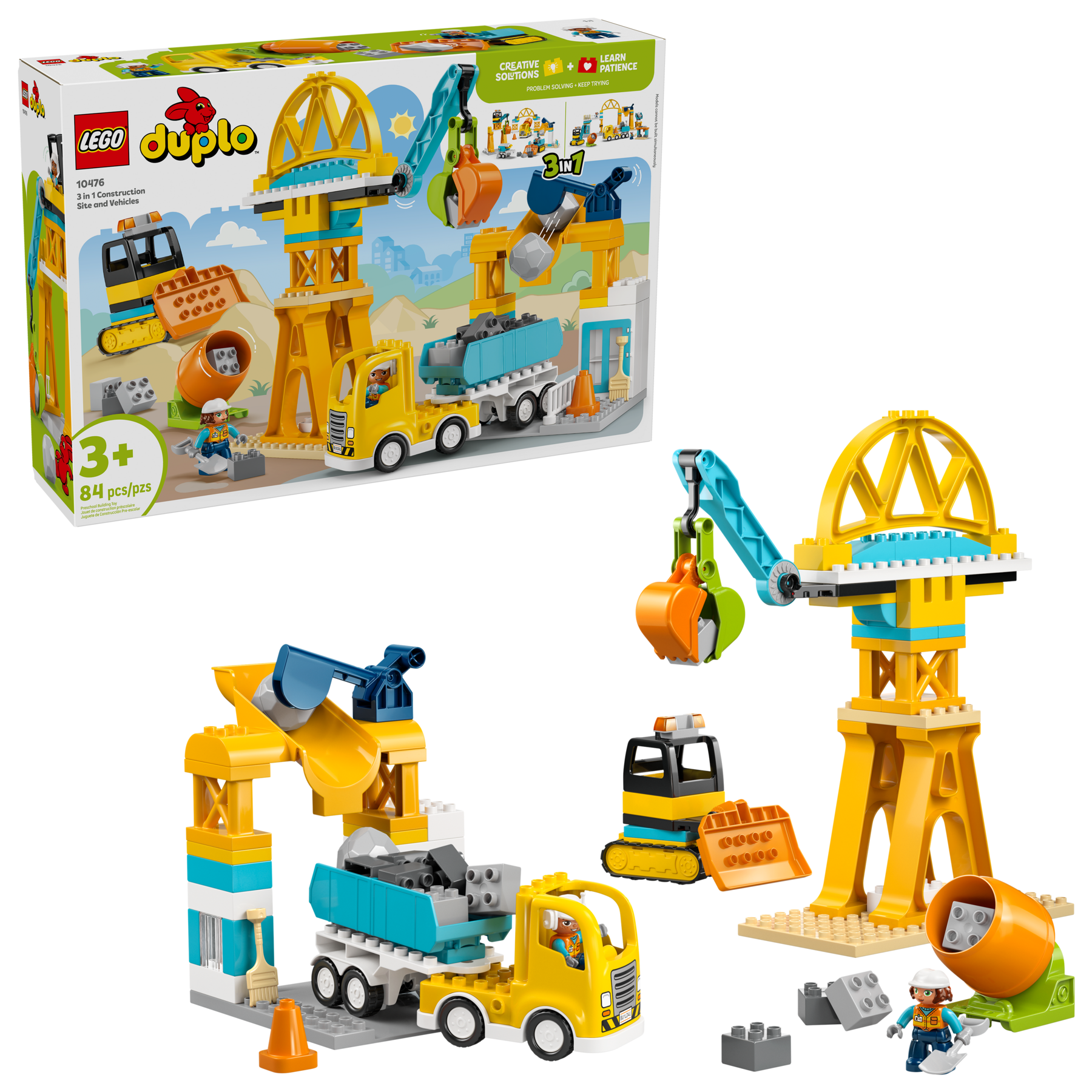 LEGO DUPLO 3-in-1 Construction Site and Vehicles Toy 10476-Lego / Duplo-Bricking Lebanon