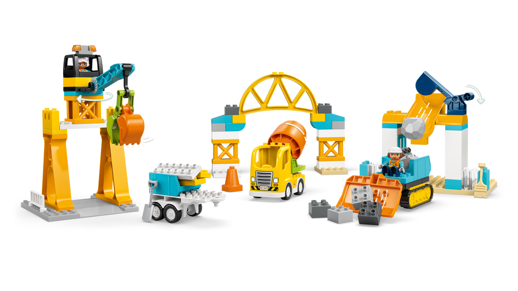 LEGO DUPLO 3-in-1 Construction Site and Vehicles Toy 10476-Lego / Duplo-Bricking Lebanon