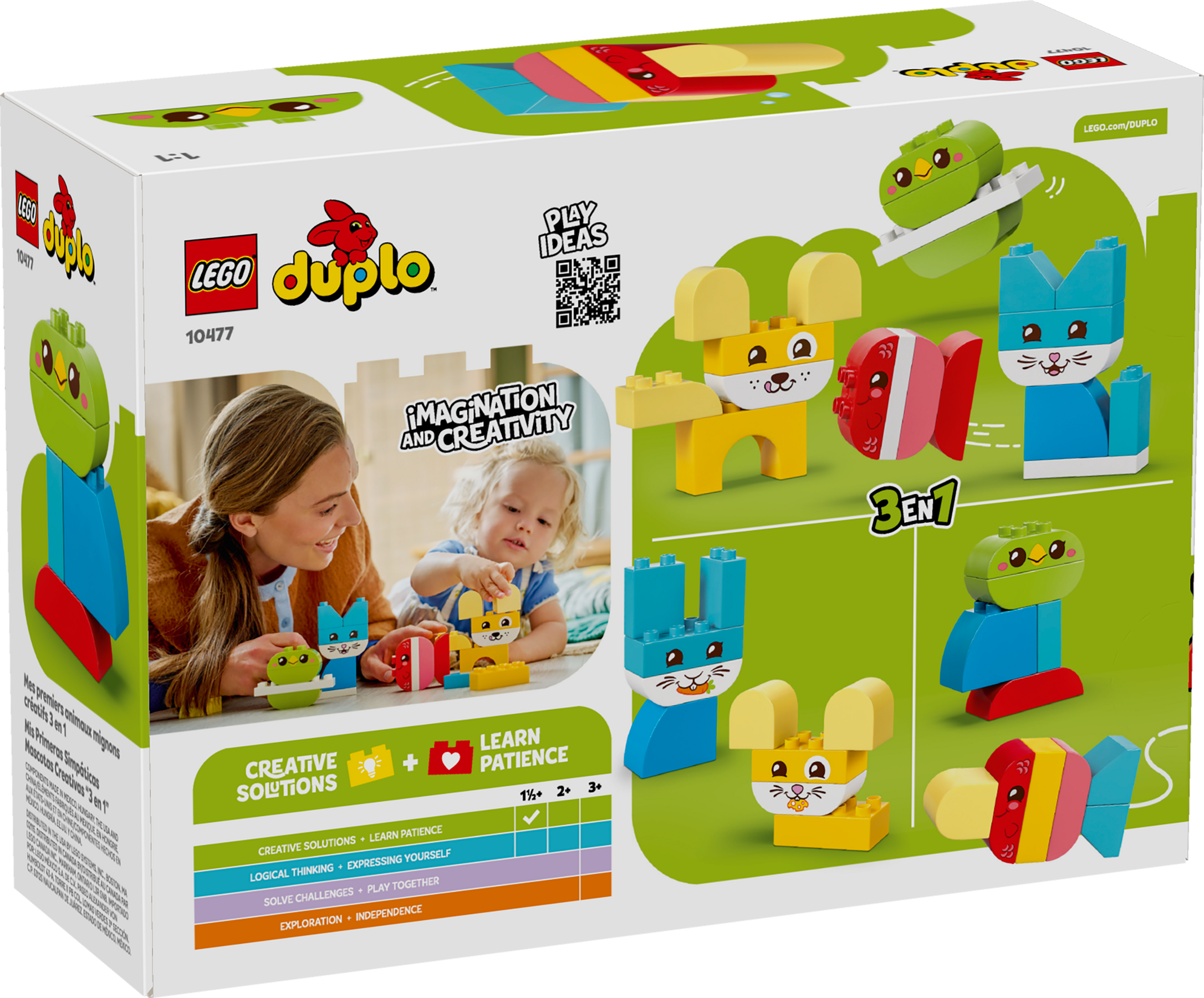 LEGO DUPLO 3-in-1 Creative Cute Pets 10477 Building Set-Lego / Duplo-Bricking Lebanon