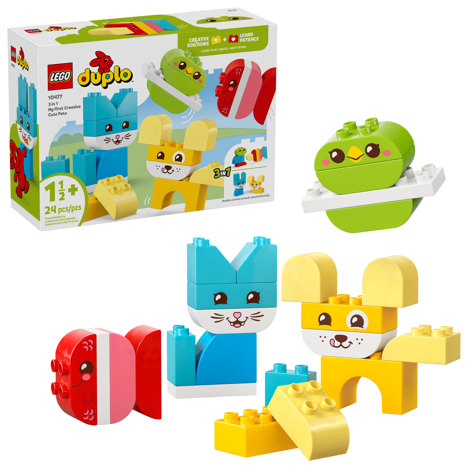 LEGO DUPLO 3-in-1 Creative Cute Pets 10477 Building Set-Lego / Duplo-Bricking Lebanon