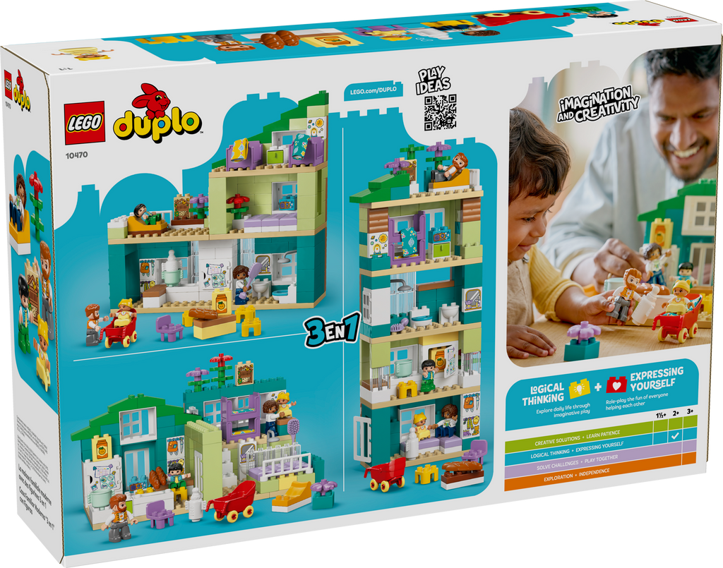 LEGO DUPLO 3-in-1 Modern Family House with Figures 10470-Lego / Duplo-Bricking Lebanon