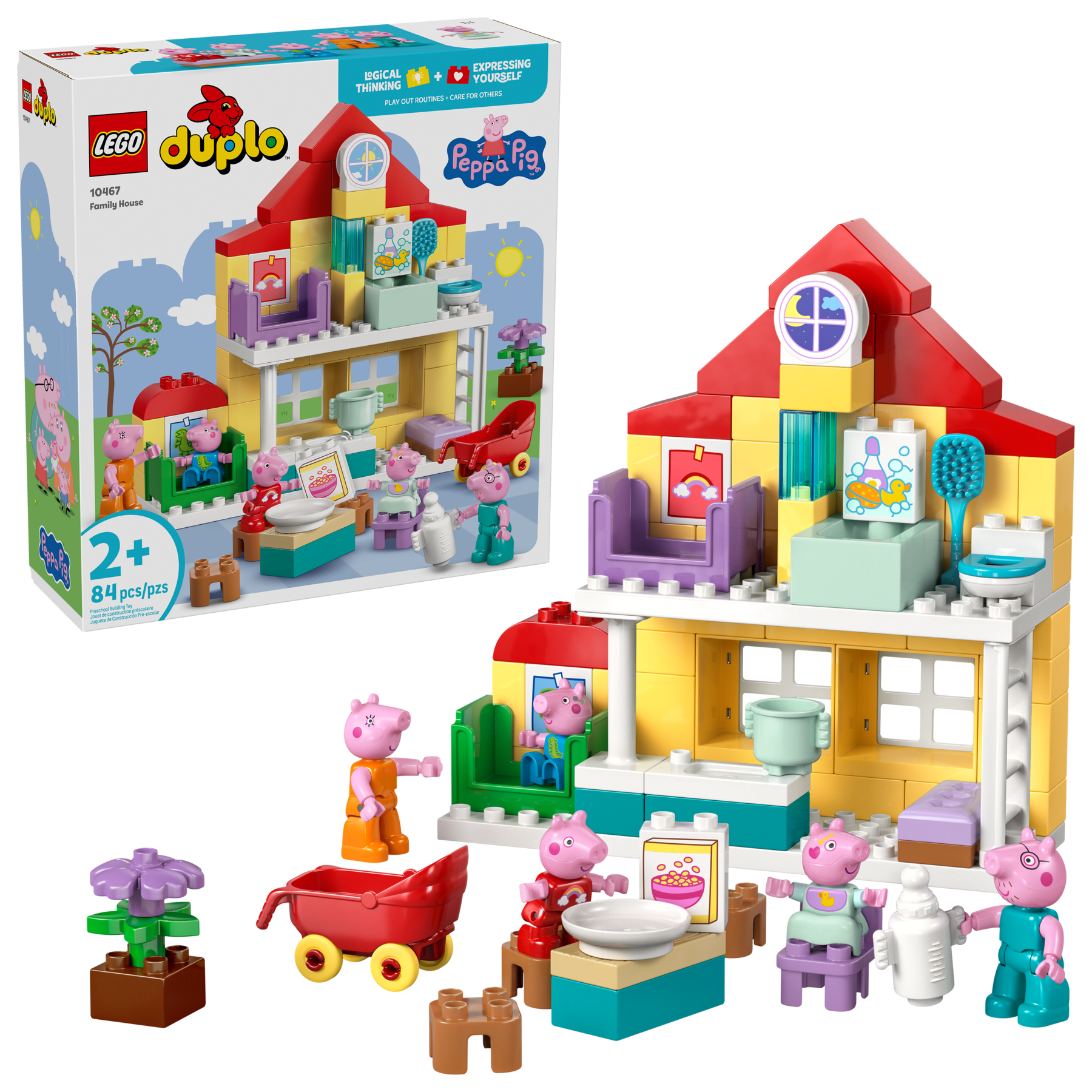 LEGO DUPLO Peppa Pig Family House Building Toy Set 10467-10467-Bricking Lebanon