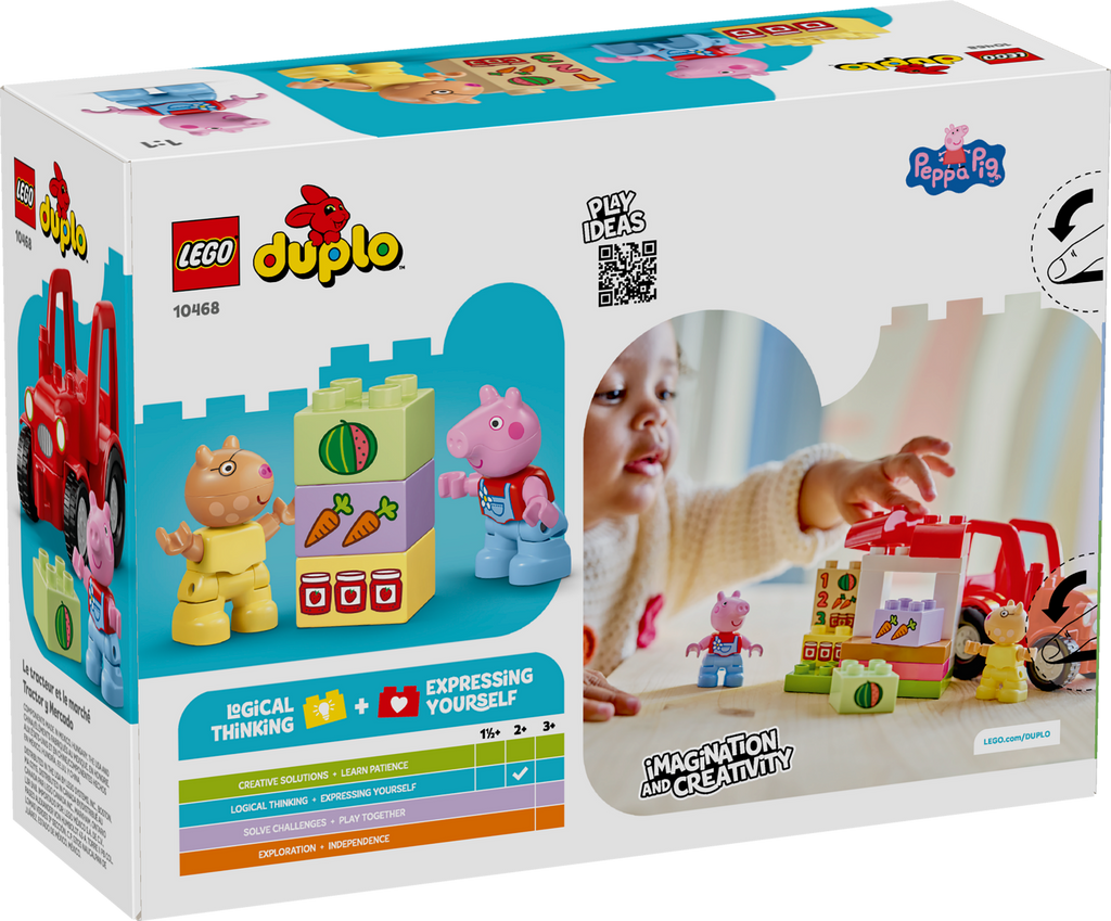 LEGO DUPLO Peppa Pig Tractor and Market Farm Building Set-10468-Bricking Lebanon