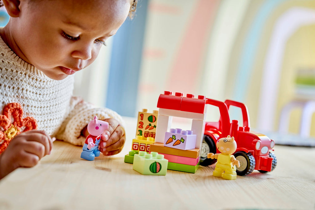LEGO DUPLO Peppa Pig Tractor and Market Farm Building Set-10468-Bricking Lebanon
