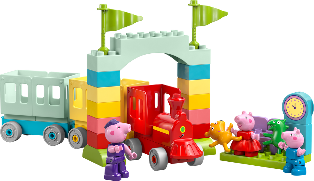 LEGO DUPLO Peppa Pig Train Ride with Grandpa Pig Set 10466-Bricking Lebanon