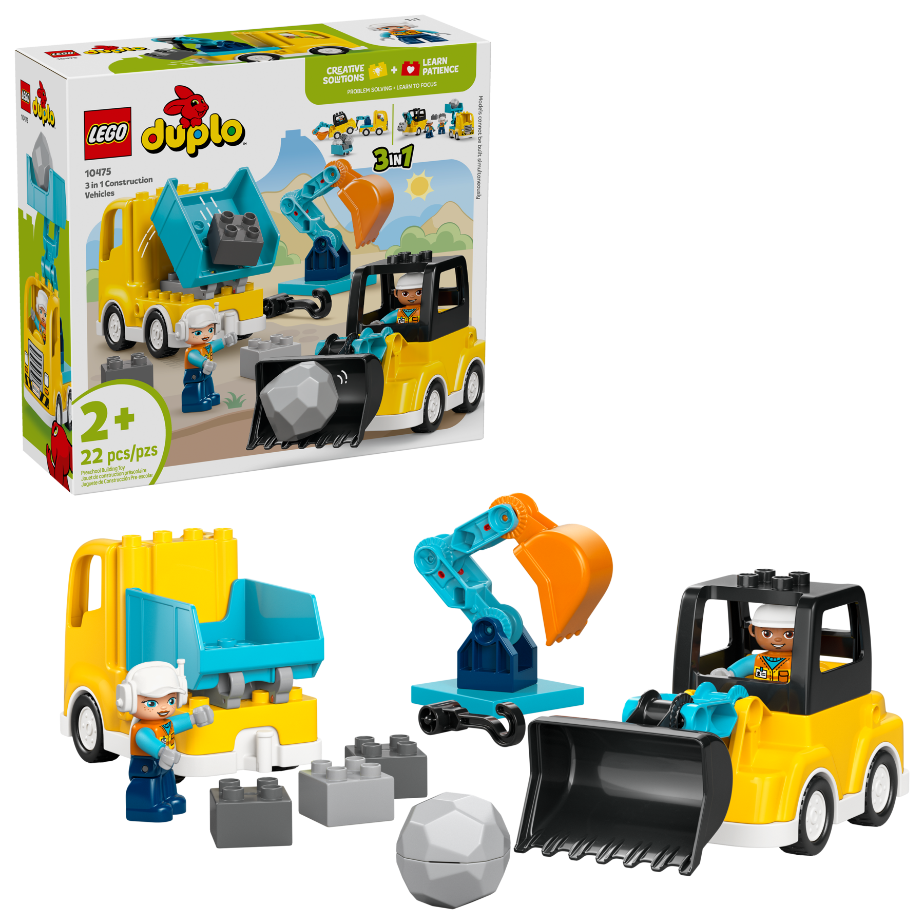 LEGO DUPLO Town 3 in 1 Construction Vehicles 10475 Set-Lego / Duplo-Bricking Lebanon