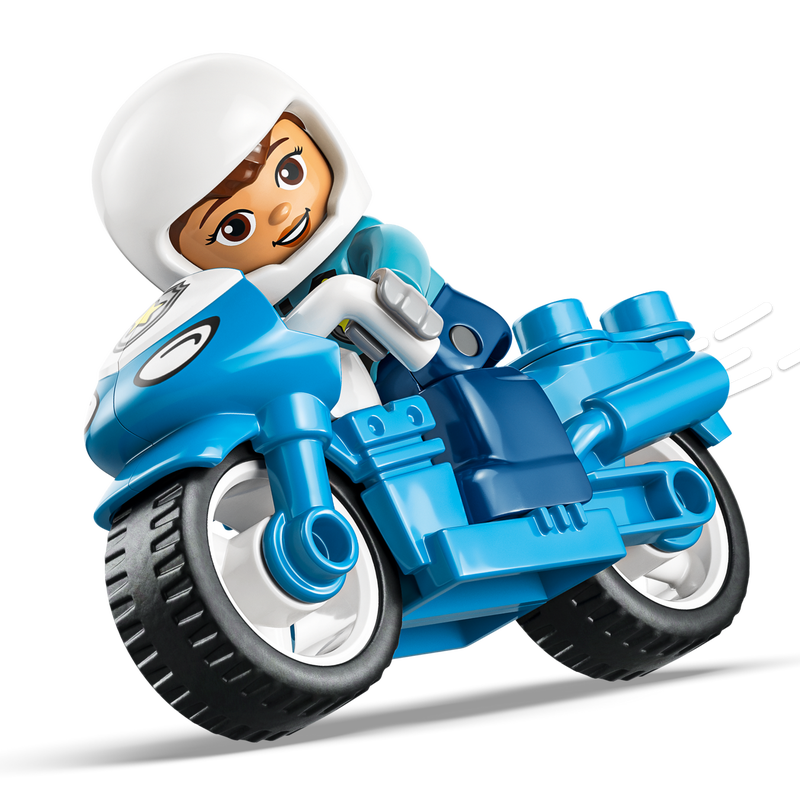 LEGO DUPLO Town Blue Police Motorcycle 10471-Bricking Lebanon