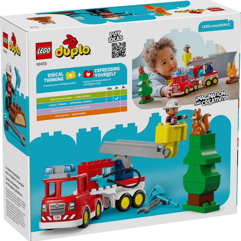 LEGO DUPLO Town Fire Truck with Hose and Firefighter 10473-Lego / Duplo-Bricking Lebanon