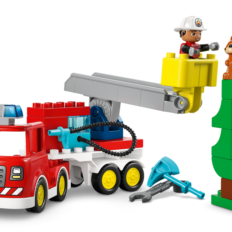 LEGO DUPLO Town Fire Truck with Hose and Firefighter 10473-Lego / Duplo-Bricking Lebanon