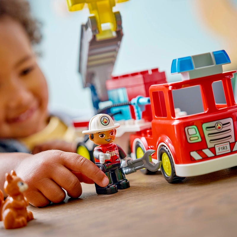 LEGO DUPLO Town Fire Truck with Hose and Firefighter 10473-Lego / Duplo-Bricking Lebanon