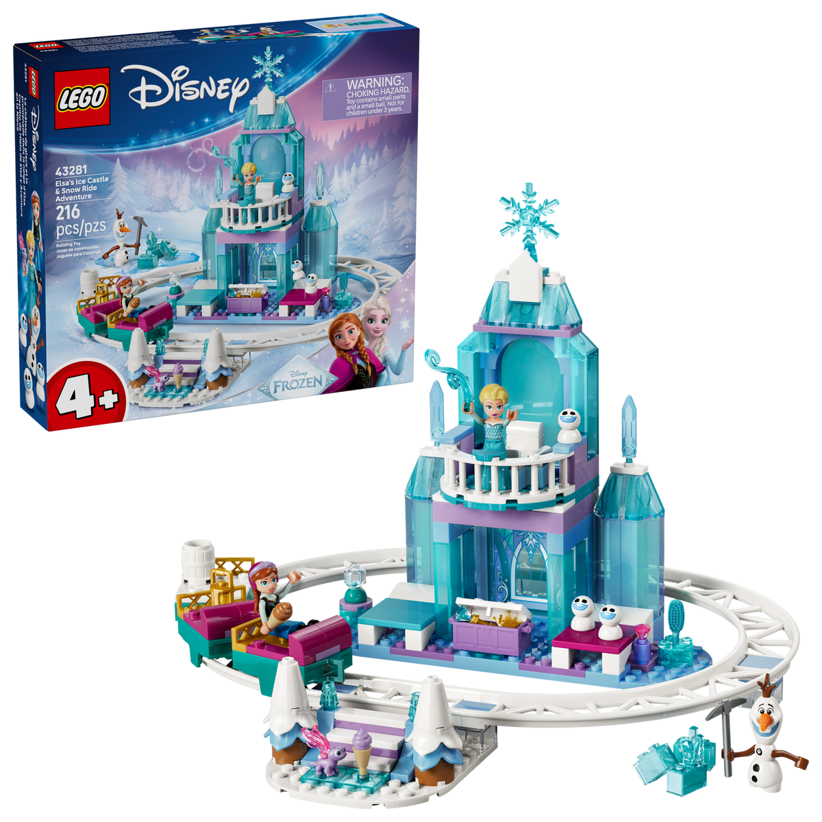 LEGO Disney Frozen Elsa's Ice Castle Snow Ride Adventure 43281-Bricking Lebanon