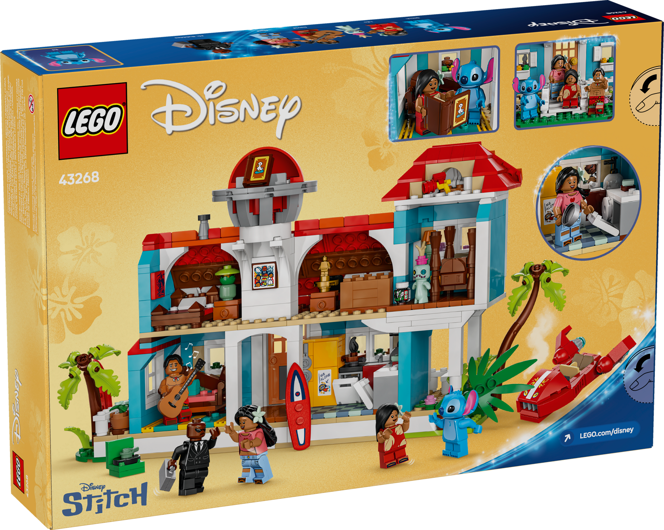 LEGO Disney Lilo and Stitch Beach House (Slightly Damaged Box)