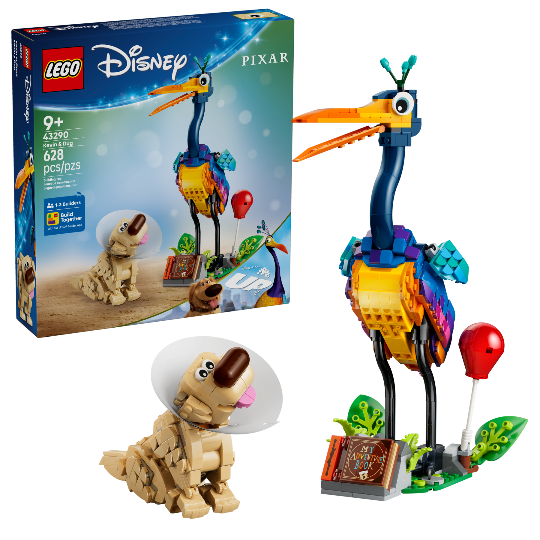 LEGO Disney and Pixar Up Kevin and Dug Posable Figures-43290-Bricking Lebanon