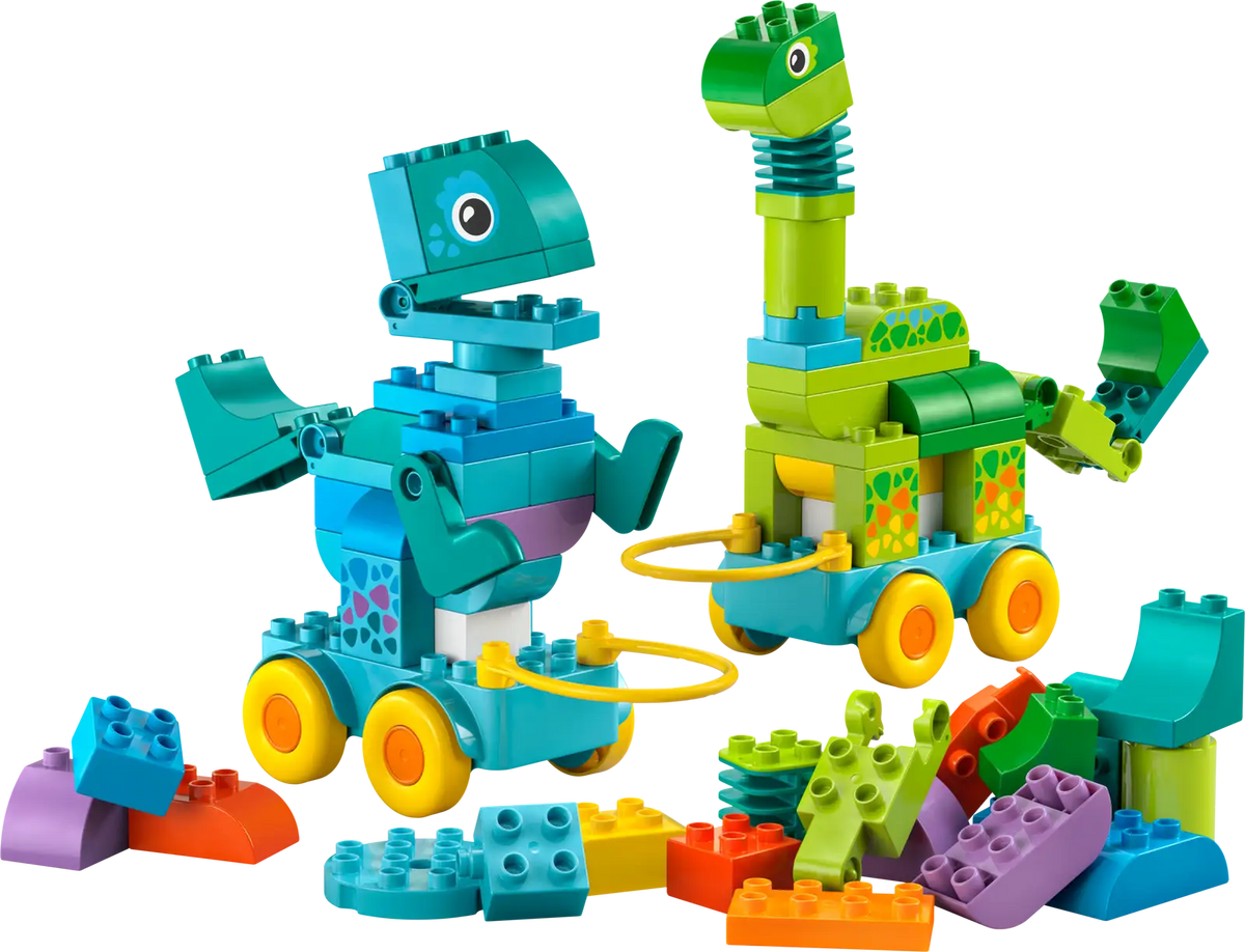 LEGO Duplo 3 in 1 Dinosaurs on Wheels 10451-Bricking Lebanon