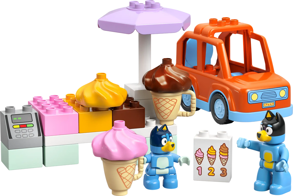 LEGO Duplo Bluey Ice Cream Trip with Bluey 10458-Bricking Lebanon