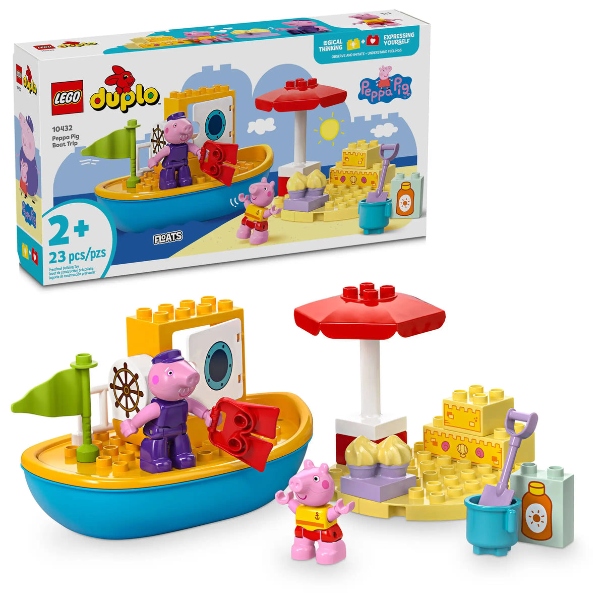 LEGO Duplo Peppa Pig Boat Trip 10432-Bricking Lebanon