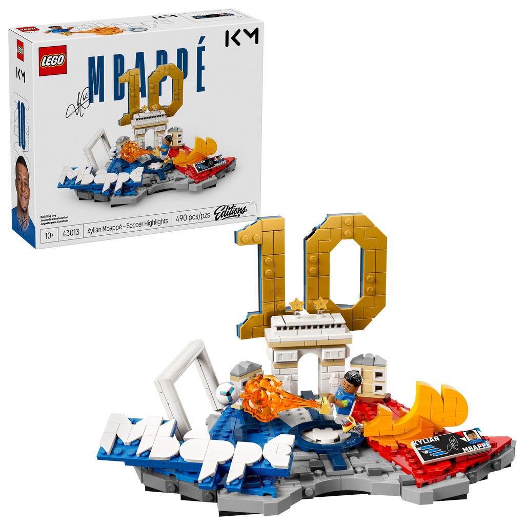 LEGO Editions Kylian Mbappé Soccer Highlights 43013 Collectible Sports Set