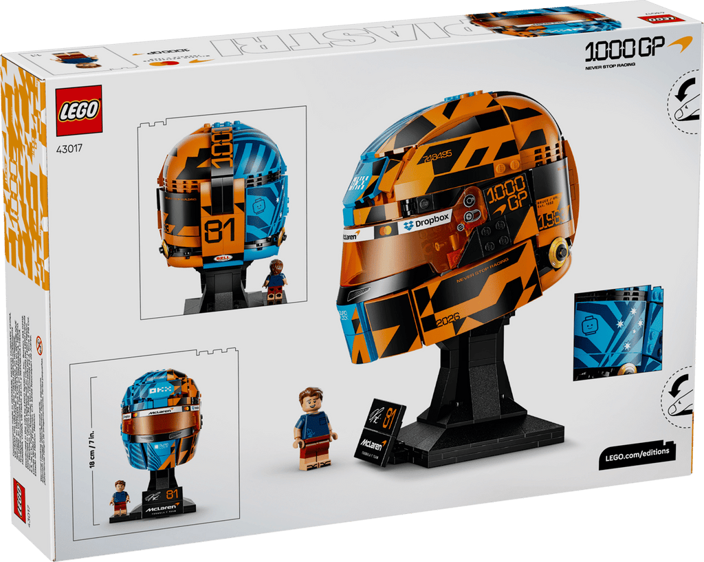 LEGO® Editions McLaren Mastercard F1® Team Oscar Piastri Helmet 43017