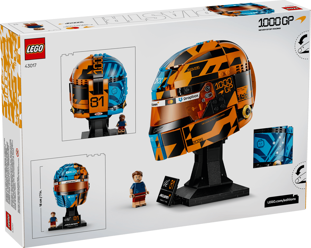 LEGO® Editions McLaren Mastercard F1® Team Oscar Piastri Helmet 43017