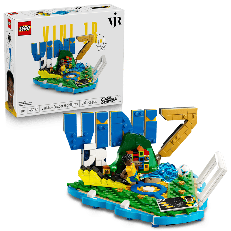 LEGO® Editions Vini Jr. – Soccer Highlights Display Set 43027