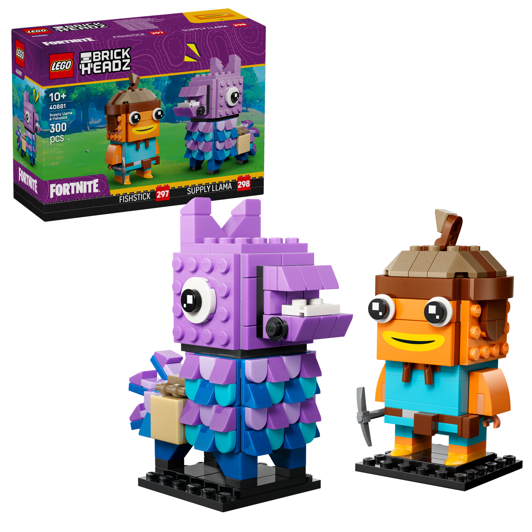 LEGO Fortnite BrickHeadz Supply Llama and Fishstick Collectible Figures 40881-40881-Bricking Lebanon