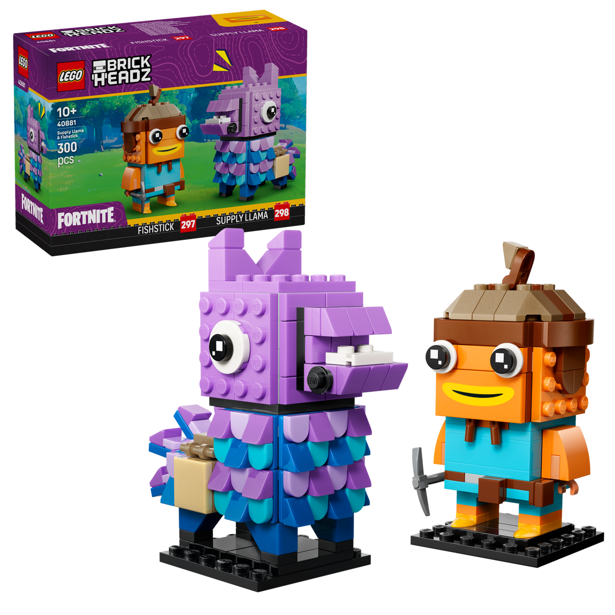 LEGO Fortnite BrickHeadz Supply Llama and Fishstick Collectible Figures 40881-Bricking Lebanon