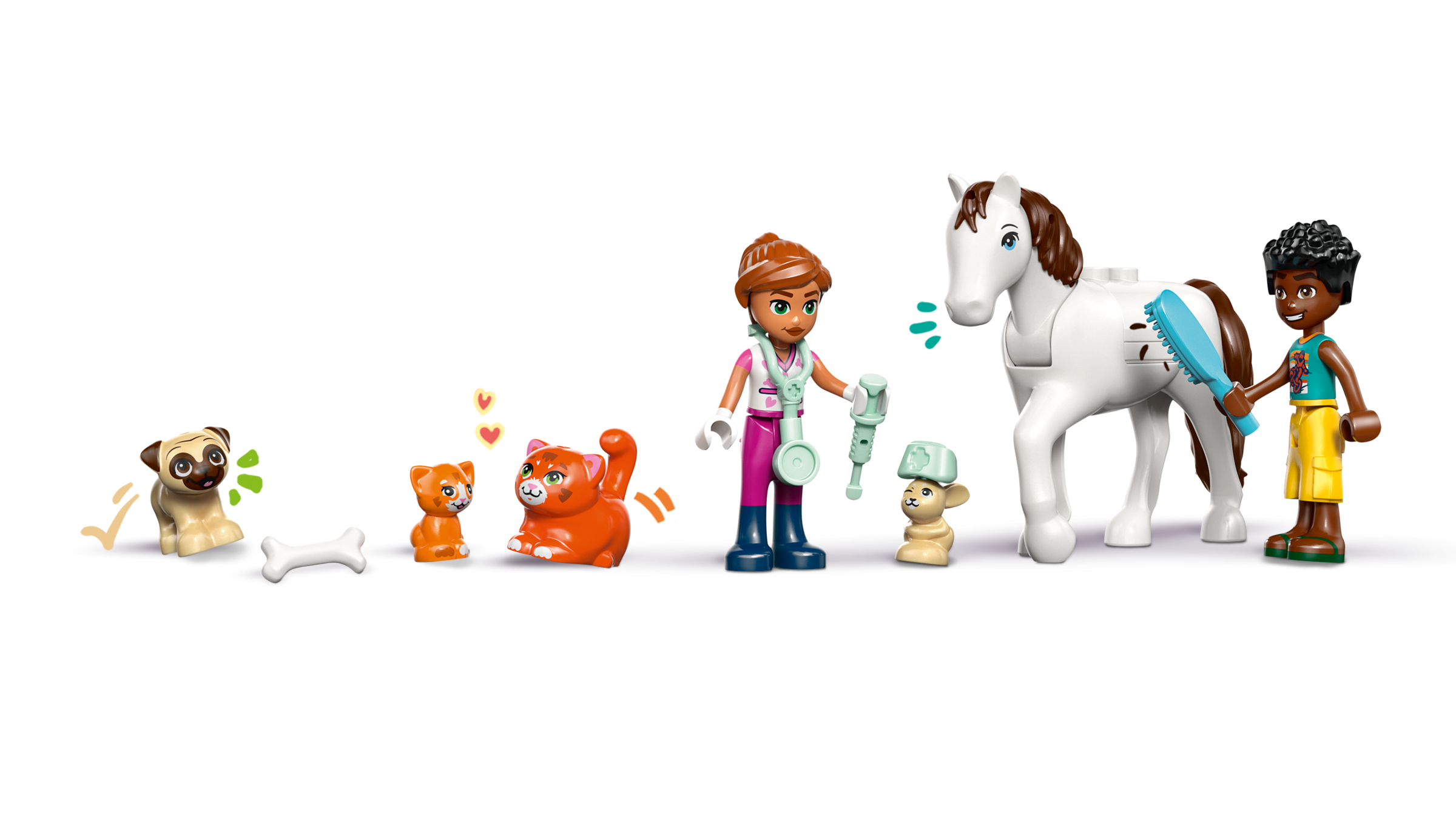 LEGO Friends Animal Vet Clinic Building Set with 5 Animal Figures-Lego / Friends-Bricking Lebanon