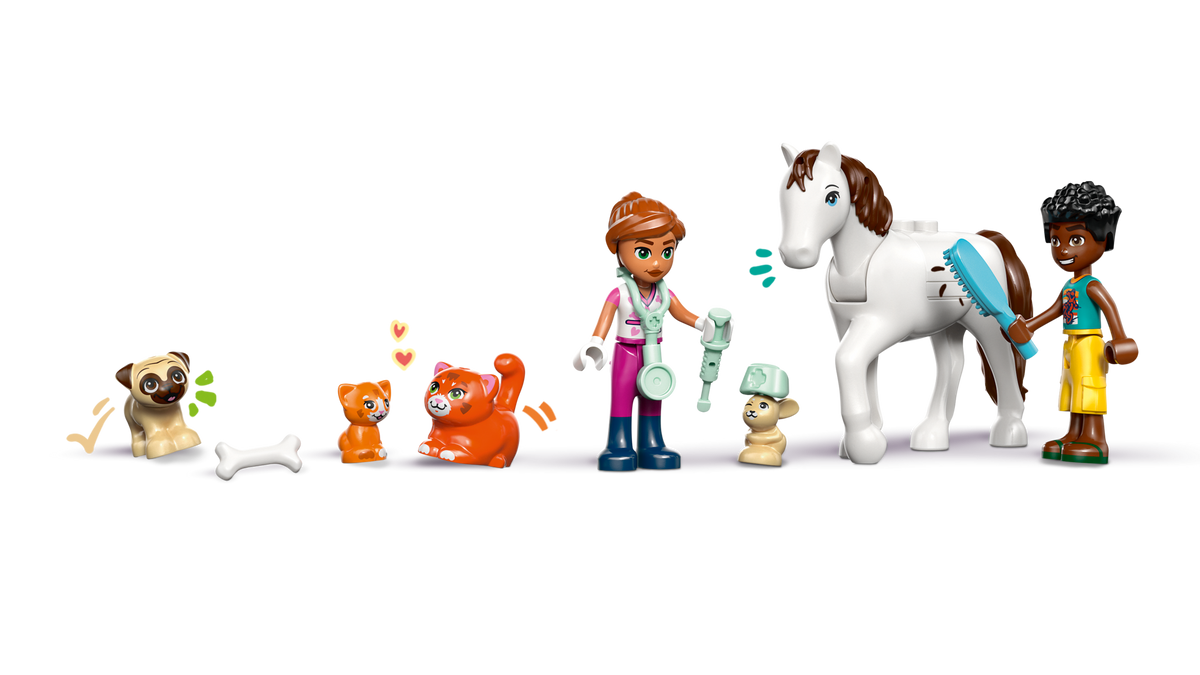 LEGO Friends Animal Vet Clinic with 5 Animal Figures 42696-Bricking Lebanon