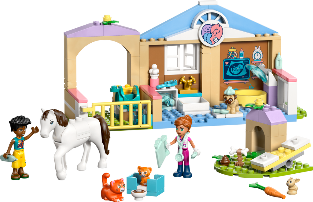 LEGO Friends Animal Vet Clinic with 5 Animal Figures 42696-Bricking Lebanon