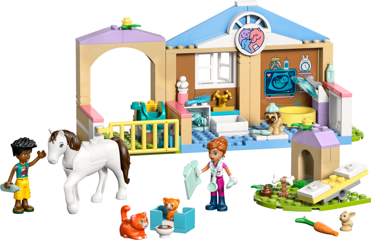 LEGO Friends Animal Vet Clinic with 5 Animal Figures 42696-Bricking Lebanon