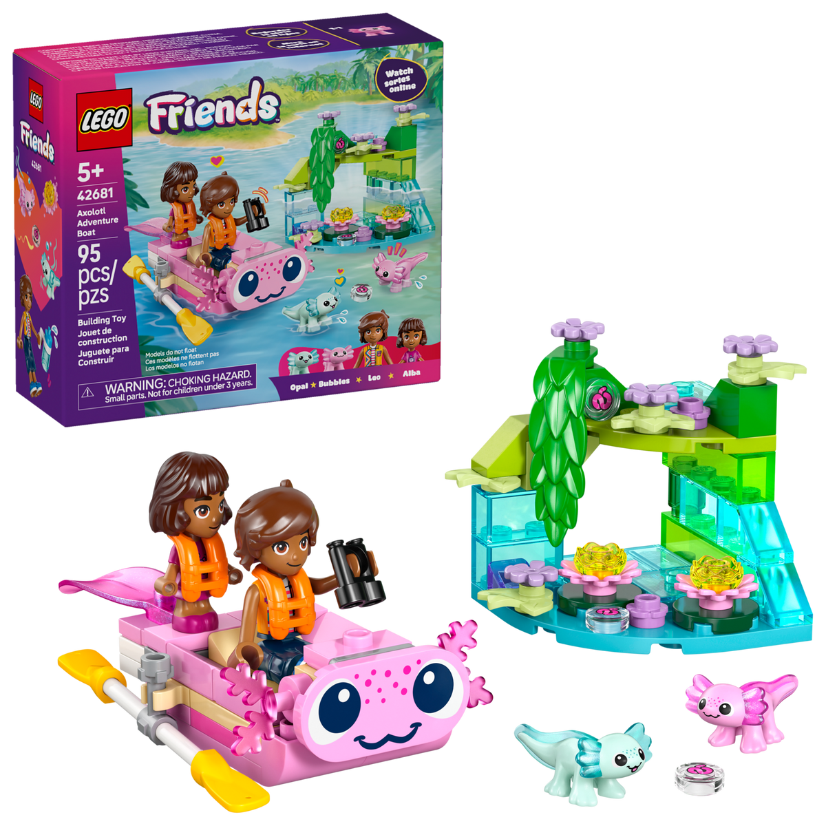 LEGO Friends Axolotl Adventure Boat 42681 Explorer-Bricking Lebanon
