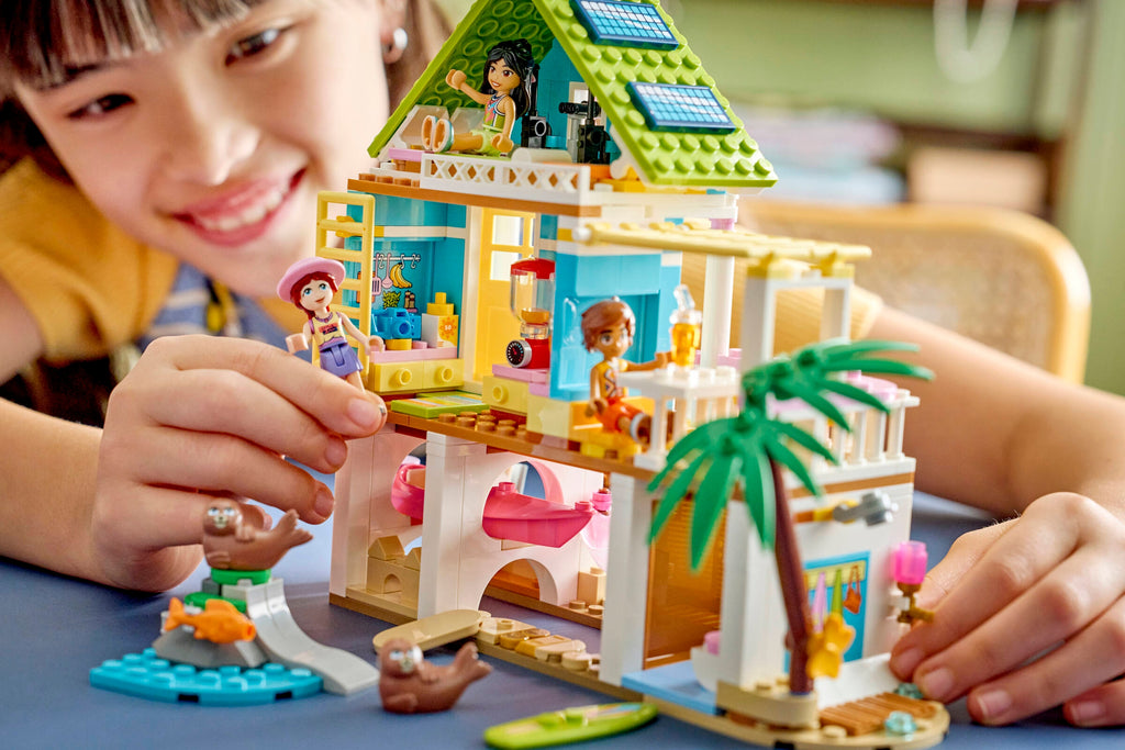 LEGO Friends Beach House with Seals Building Toy Set for Creative Kids-Lego / Friends-Bricking Lebanon