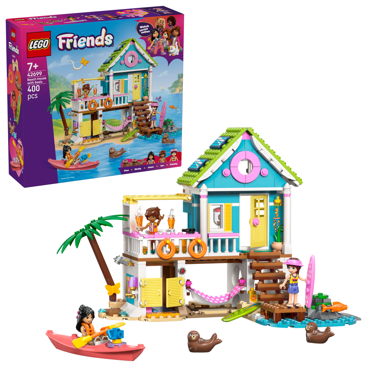 LEGO Friends Beach House with Seals for Creative Kids 42699-Bricking Lebanon