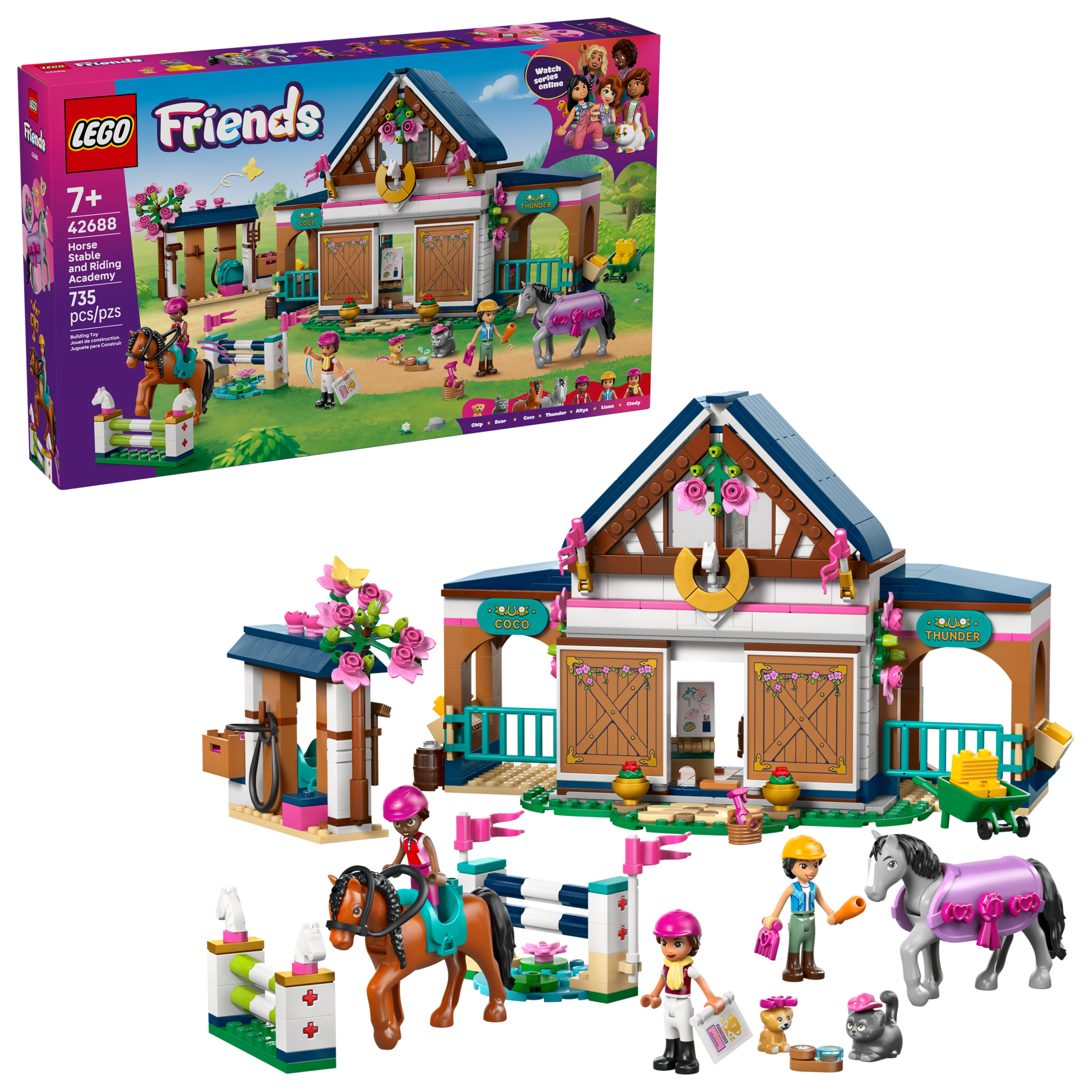LEGO Friends Horse Stable and Riding Academy Building Set 42688-Lego / Friends-Bricking Lebanon