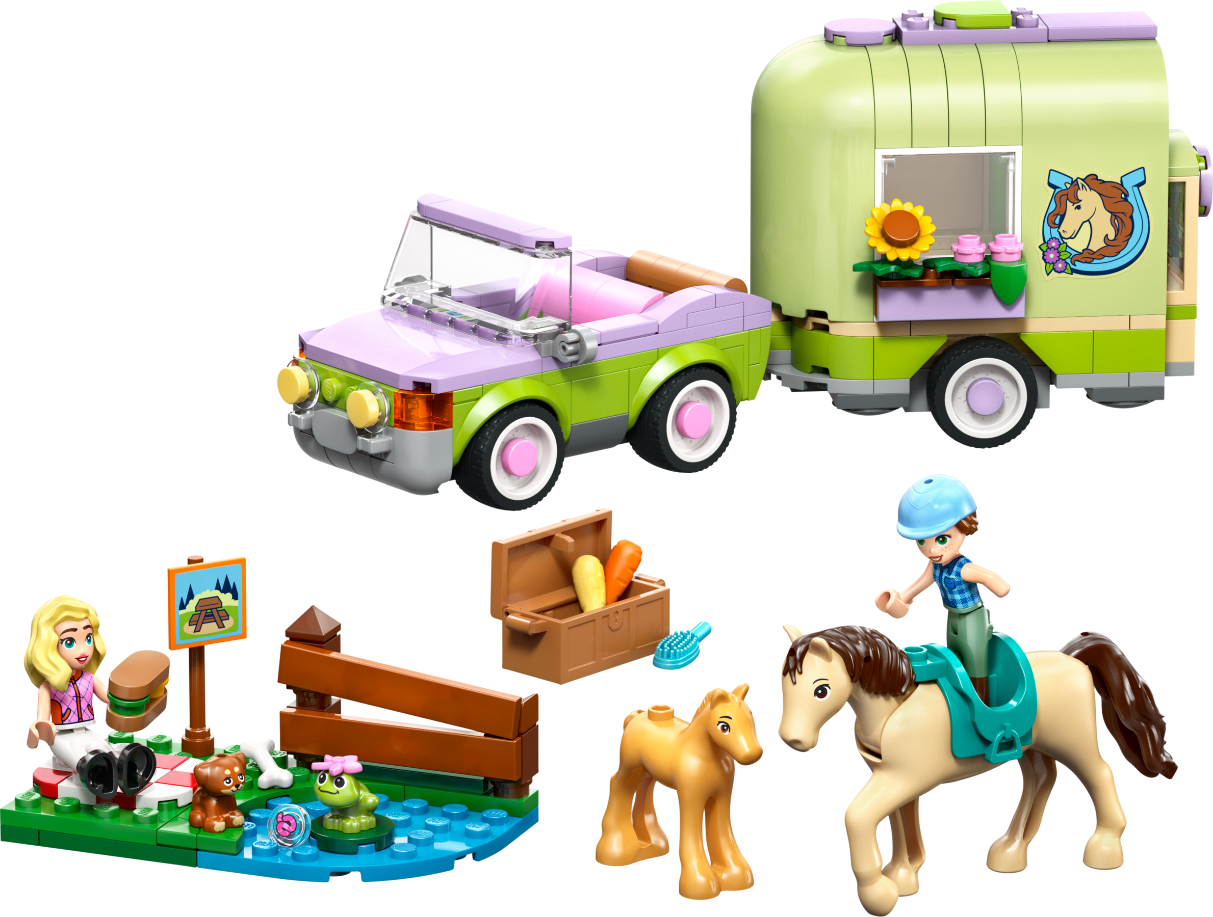 LEGO Friends Horse and Baby Foal Trailer 42695 Building Set-Lego / Friends-Bricking Lebanon