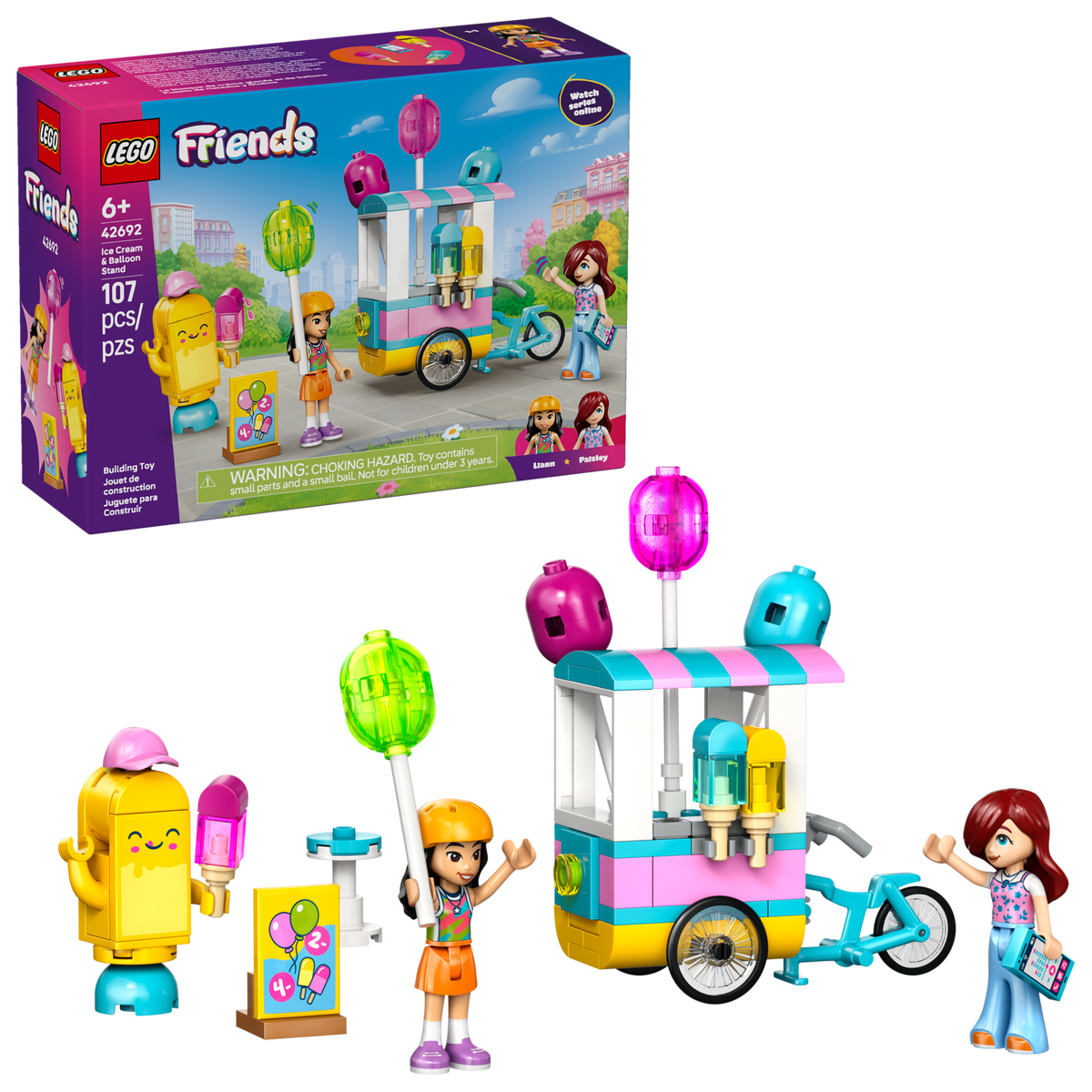 LEGO Friends Ice Cream and Balloon Stand 42692-Bricking Lebanon