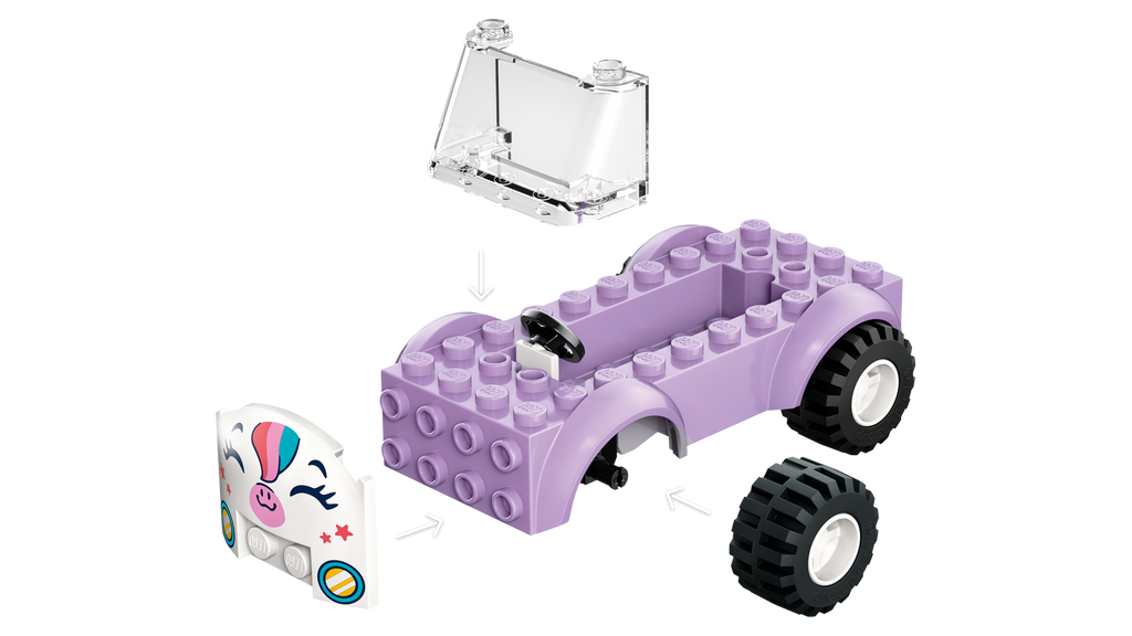 LEGO Friends Unicorn Cake Delivery Car Toy with Birthday Accessories-Lego / Friends-Bricking Lebanon