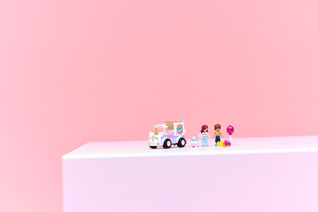 LEGO Friends Unicorn Cake Delivery Car Toy with Birthday Accessories-Lego / Friends-Bricking Lebanon