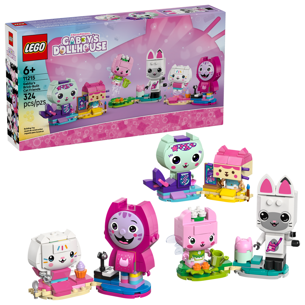 LEGO Gabby's Dollhouse Brick Built Cat Friends 11215-Bricking Lebanon
