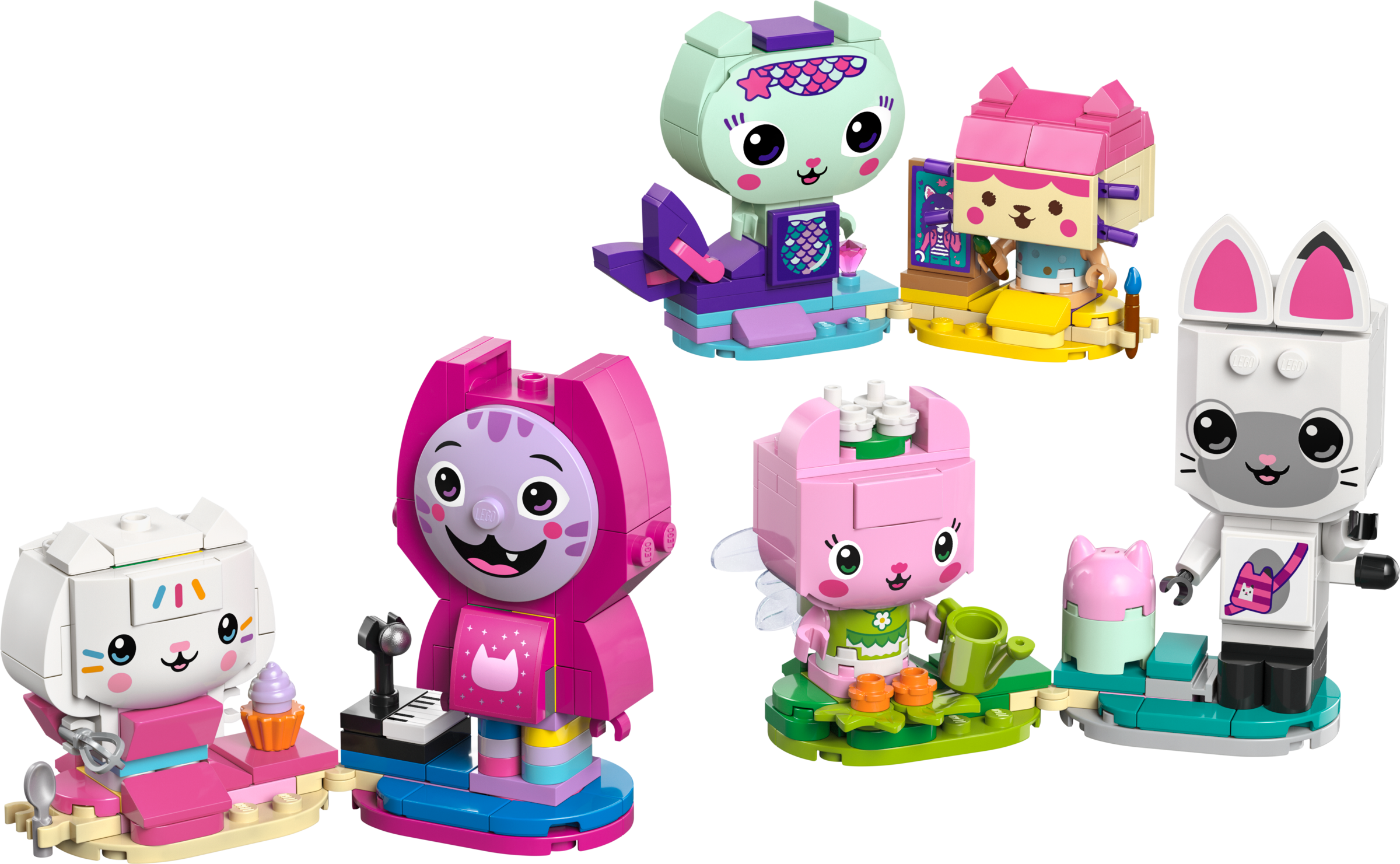LEGO Gabby's Dollhouse Brick-Built Cat Friends 11215 Building Set-Lego / Gabby's Doll House-Bricking Lebanon