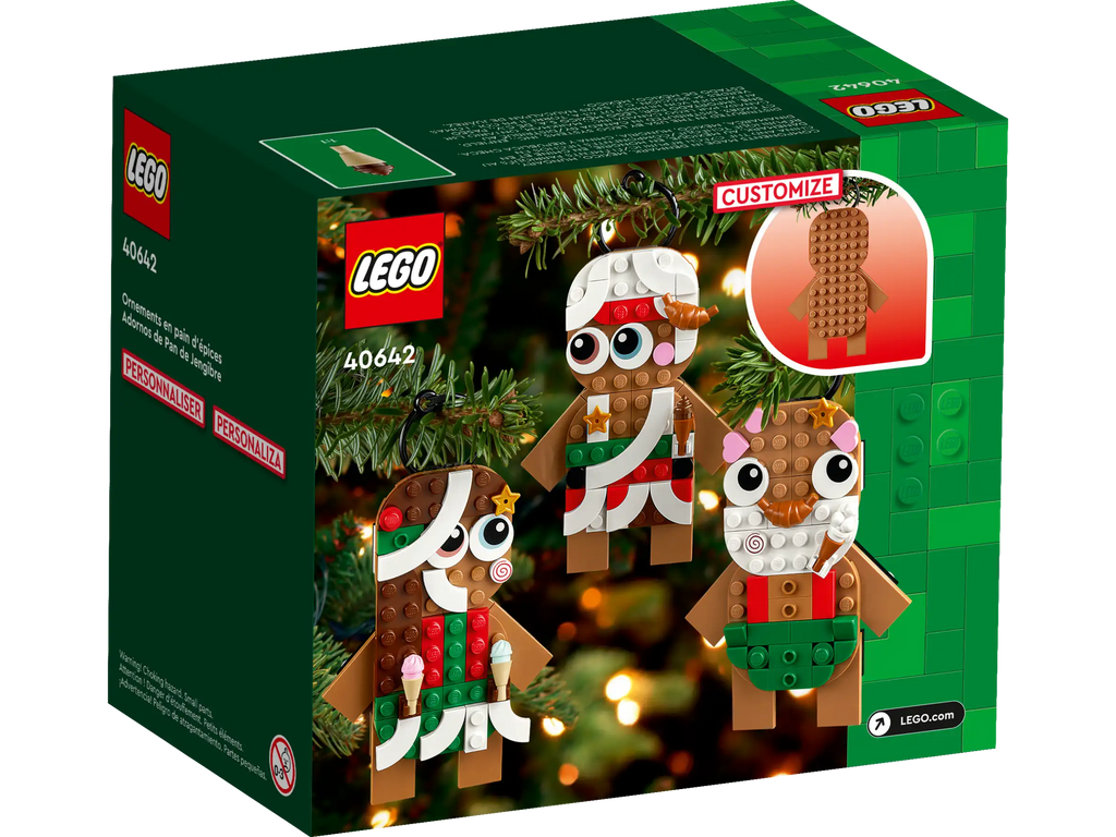 LEGO Gingerbread Ornaments-Bricking Lebanon