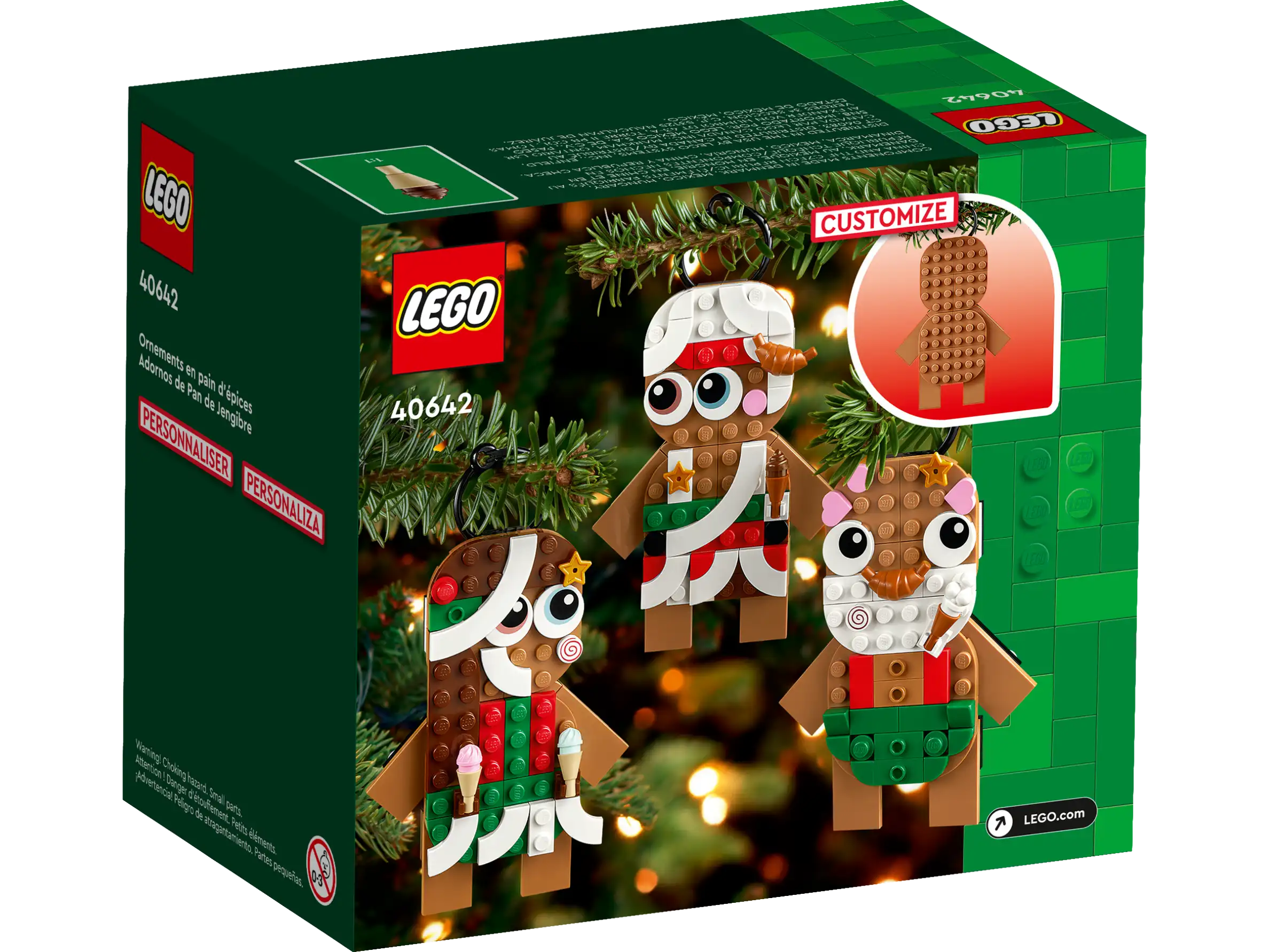 LEGO Gingerbread Ornaments-Bricking Lebanon