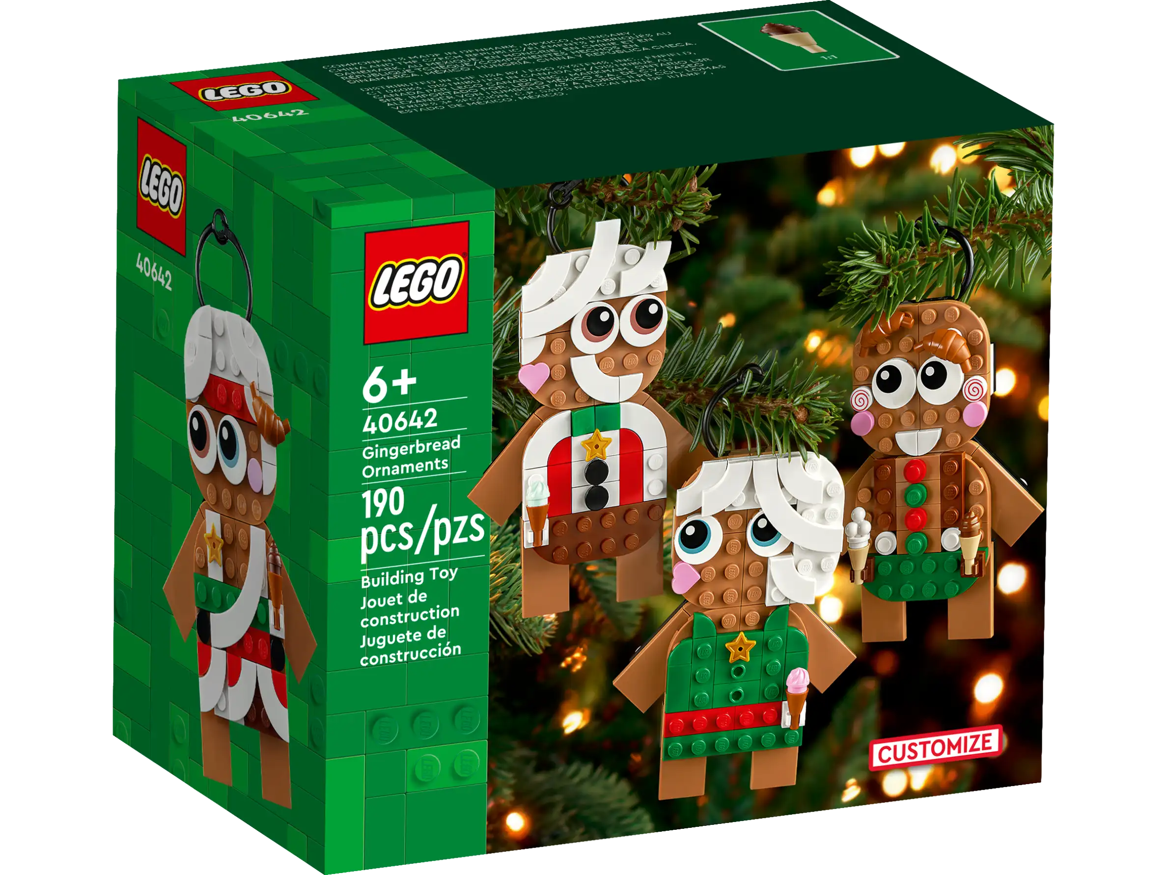 LEGO Gingerbread Ornaments-Bricking Lebanon