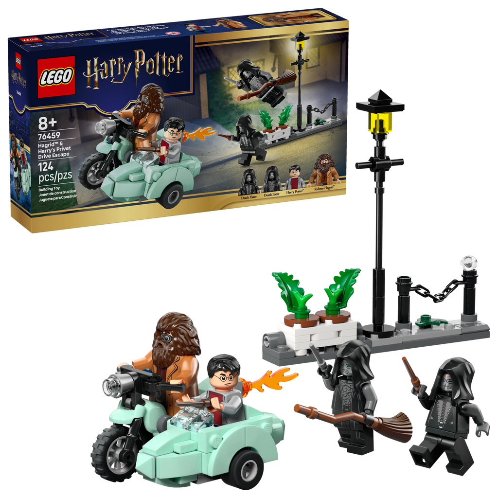 LEGO Harry Potter Hagrid and Harry's Privet Drive Escape Motorcycle Toy 76459-Bricking Lebanon