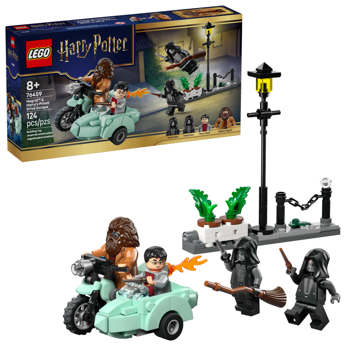 LEGO Harry Potter Hagrid and Harry's Privet Drive Escape Motorcycle Toy 76459-Bricking Lebanon