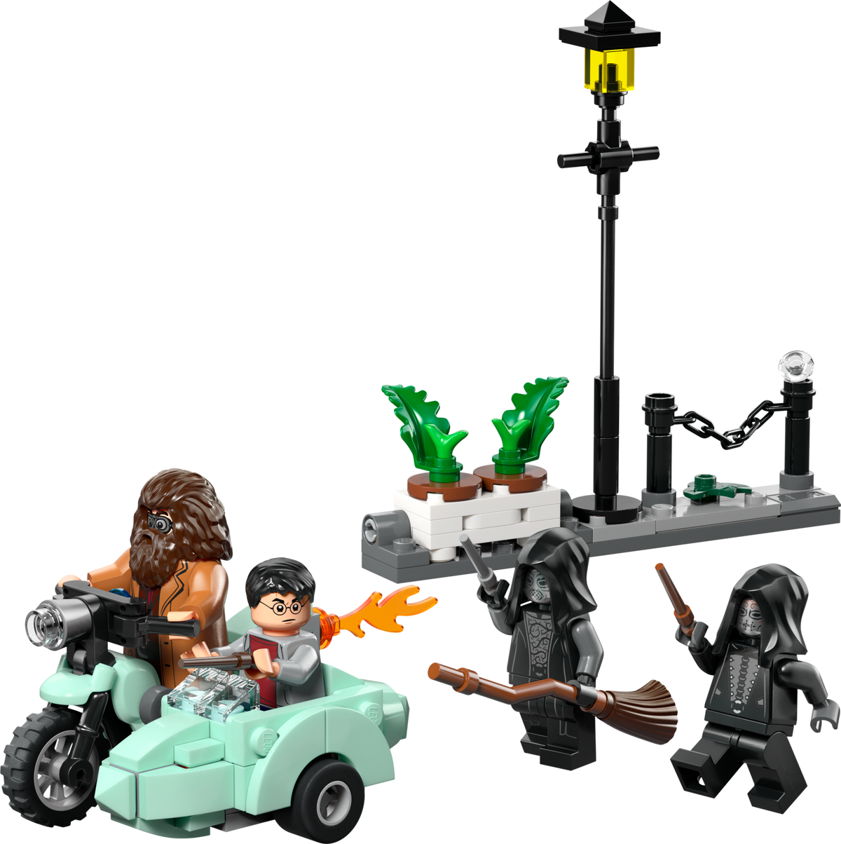 LEGO Harry Potter Hagrid and Harry's Privet Drive Escape Motorcycle Toy 76459-Bricking Lebanon